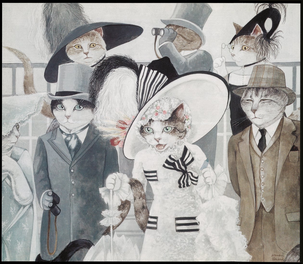 Ilustrace z filmu Kočky (pub. 2006) od Susan Herbert