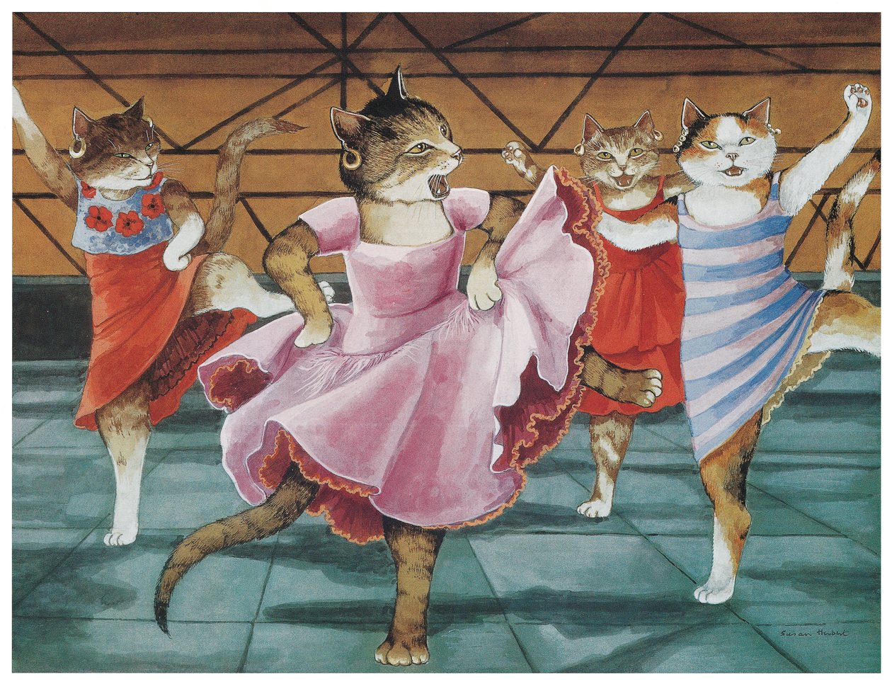 Ilustrace z filmu Kočky (pub. 2006) od Susan Herbert