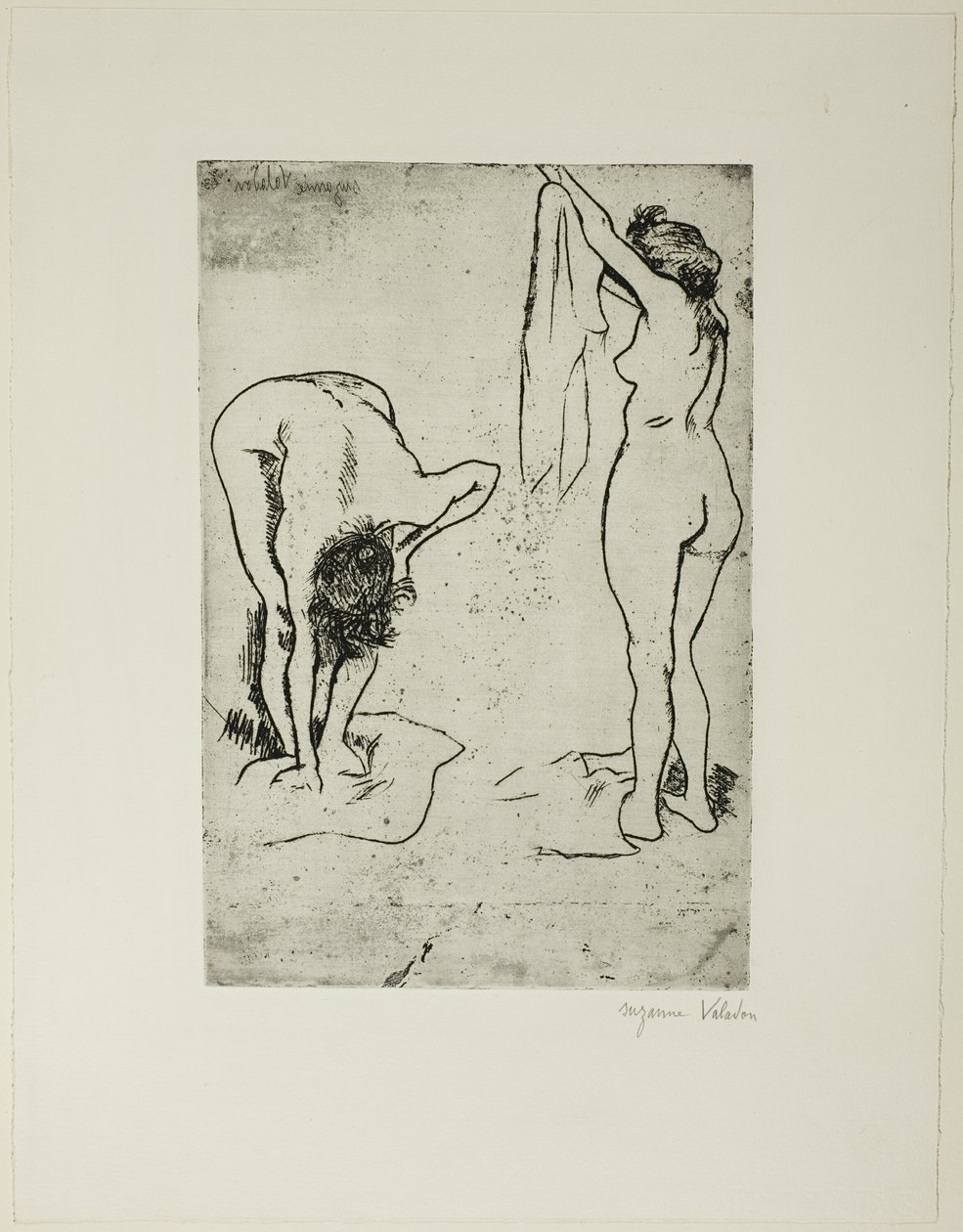 Dvě ženy, které se suší od Suzanne Valadon