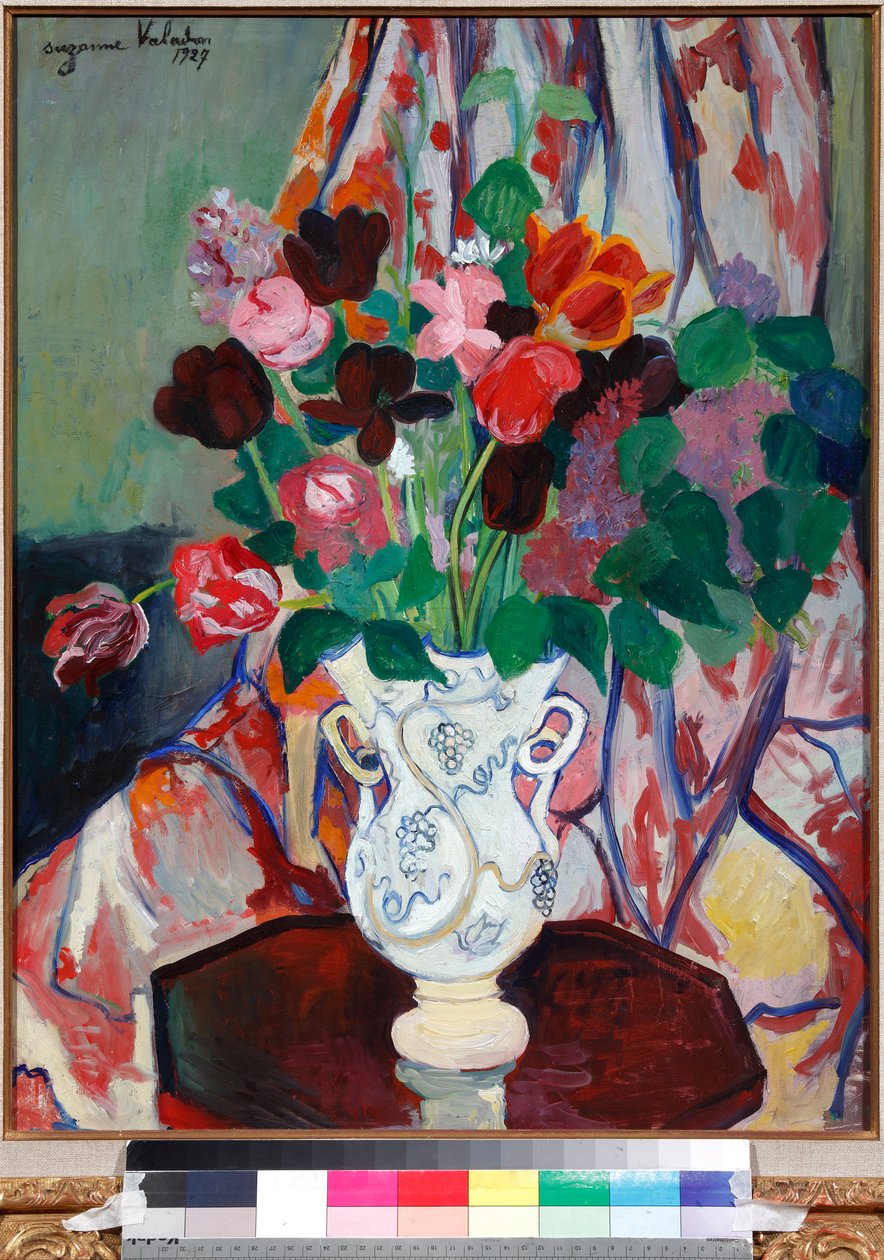 Obraz "Váza s tulipány" (Váza s tulipány) od Suzanne Valadon (1865-1938) od Suzanne Valadon