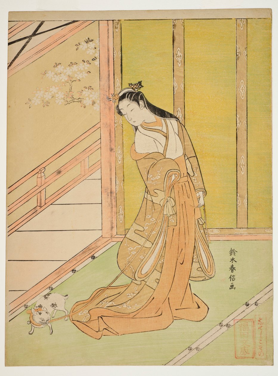 Princezna Sannomiya od Suzuki Harunobu