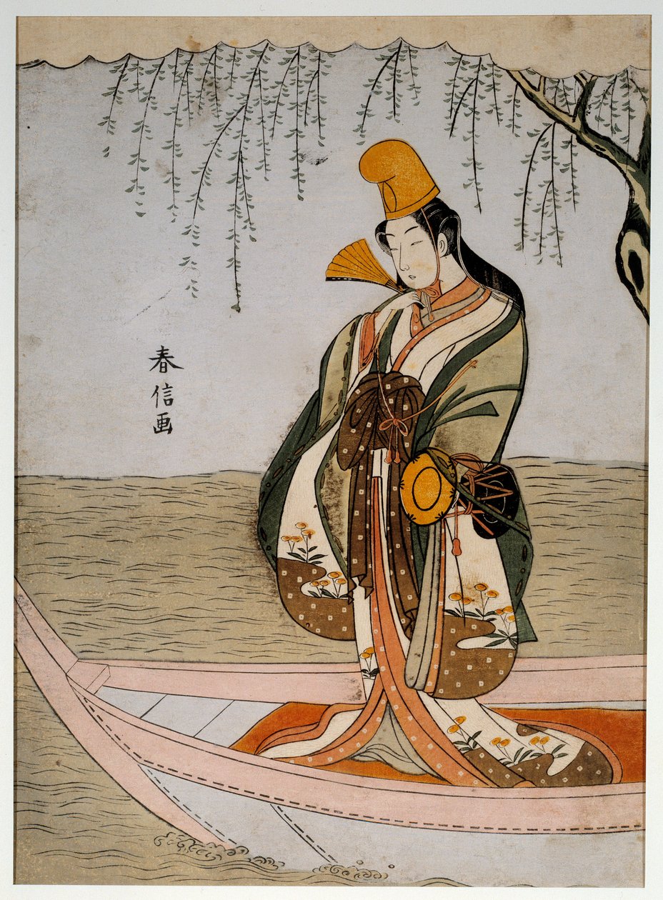 Asanumova loď. Japonský tisk od Suzuki Harunobu od Suzuki Harunobu