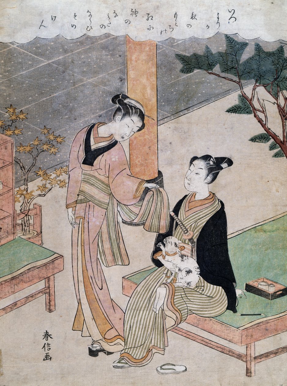 Kurtizány, Suzuki Harunobu (1725-1770), Japonsko od Suzuki Harunobu