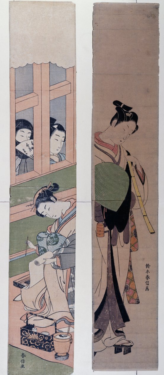 Kurtizány, Suzuki Harunobu (1725-1770), Japonsko od Suzuki Harunobu
