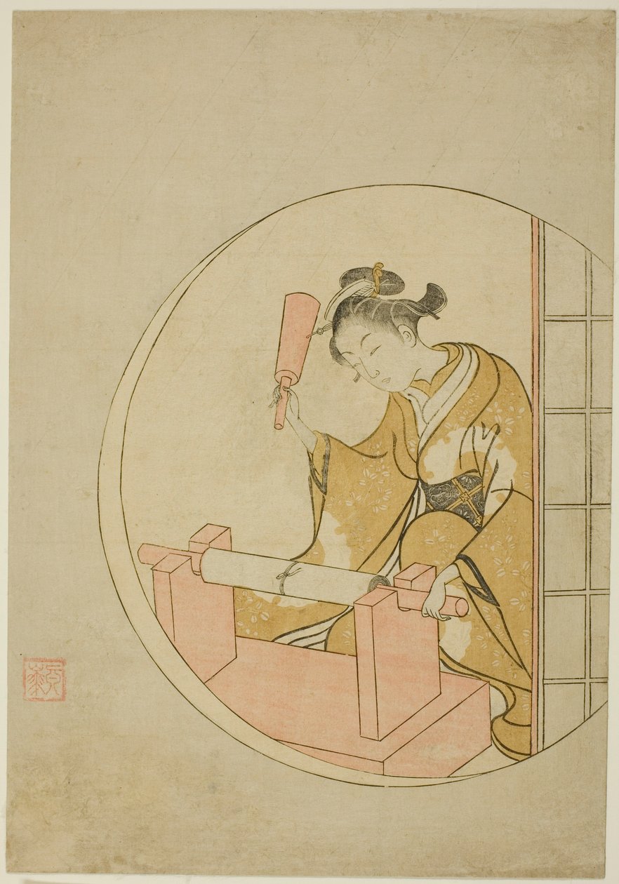 Fulling Cloth od Suzuki Harunobu