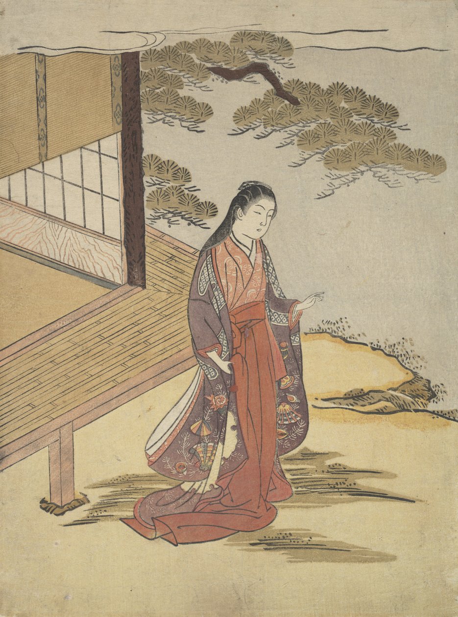 Lady Komachi. od Suzuki Harunobu