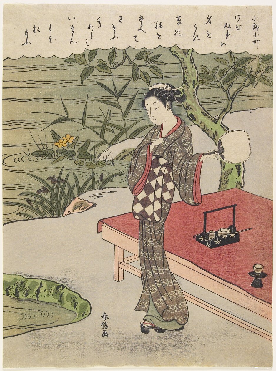 Ono no Komači, asi 1767 od Suzuki Harunobu