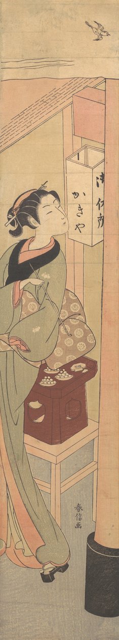 Osen z čajovny Kagiya, ca. 1769, ca. 1769. od Suzuki Harunobu