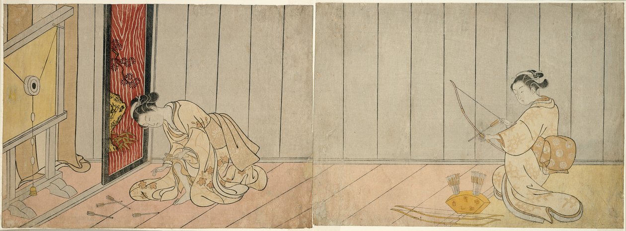 Galerie lukostřelby od Suzuki Harunobu