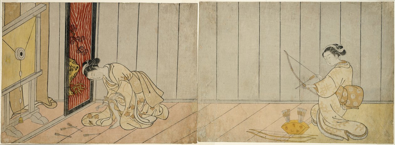 The Archery Gallery, 1765 od Suzuki Harunobu