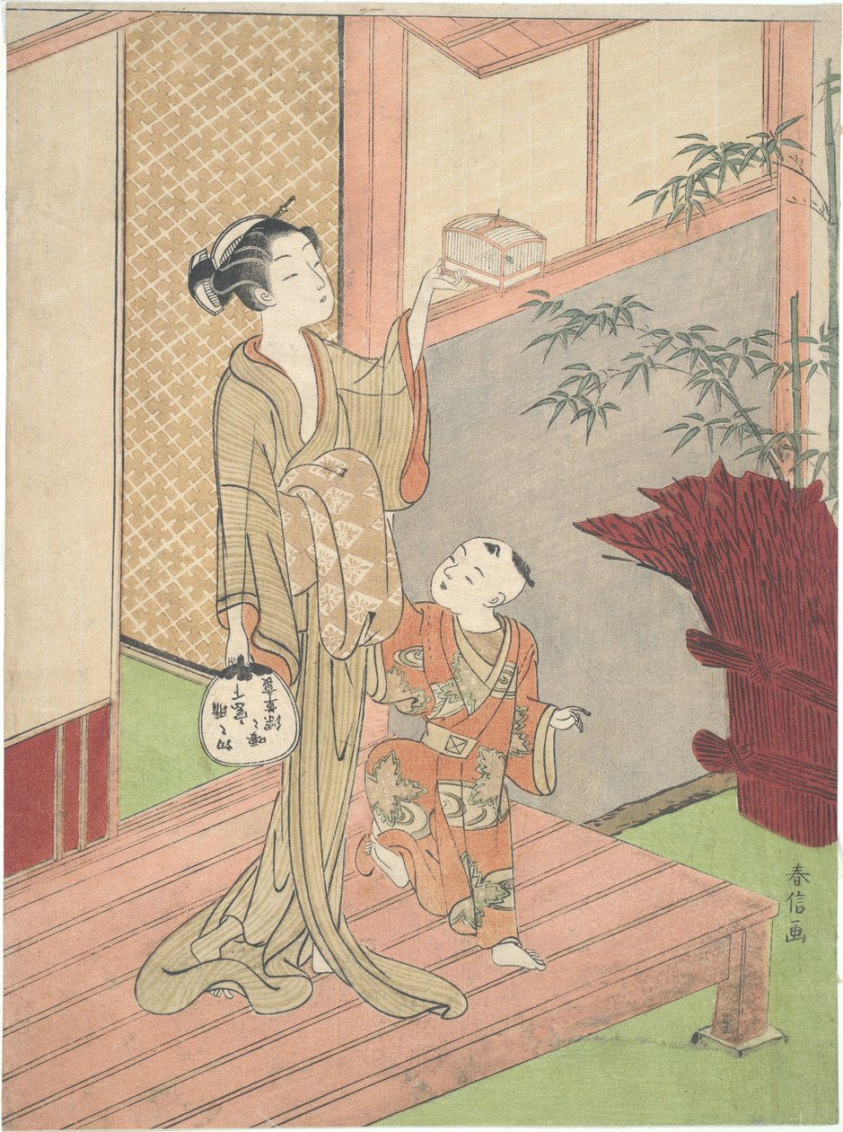Kobylky v kleci od Suzuki Harunobu