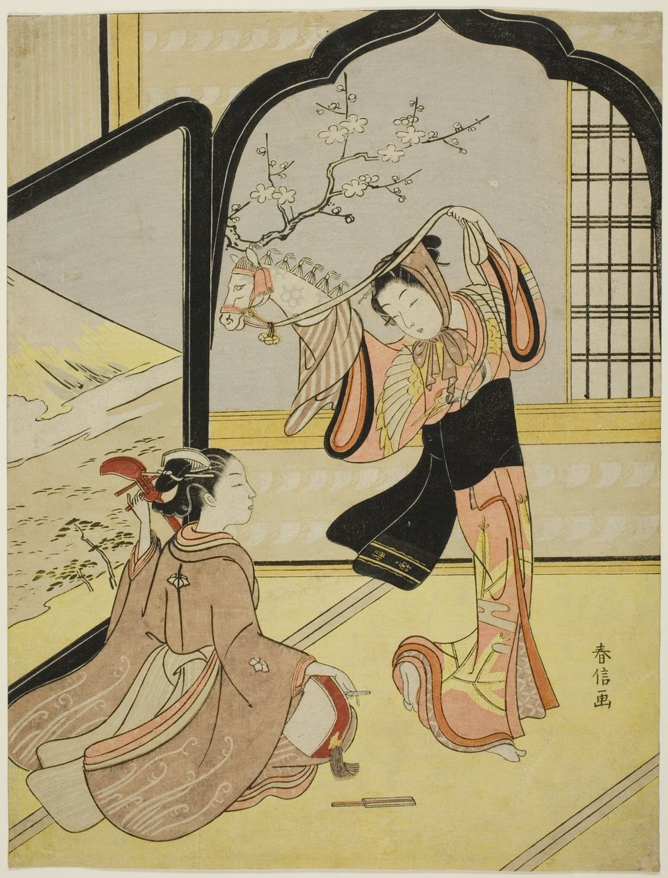 Tanec Harugoma od Suzuki Harunobu