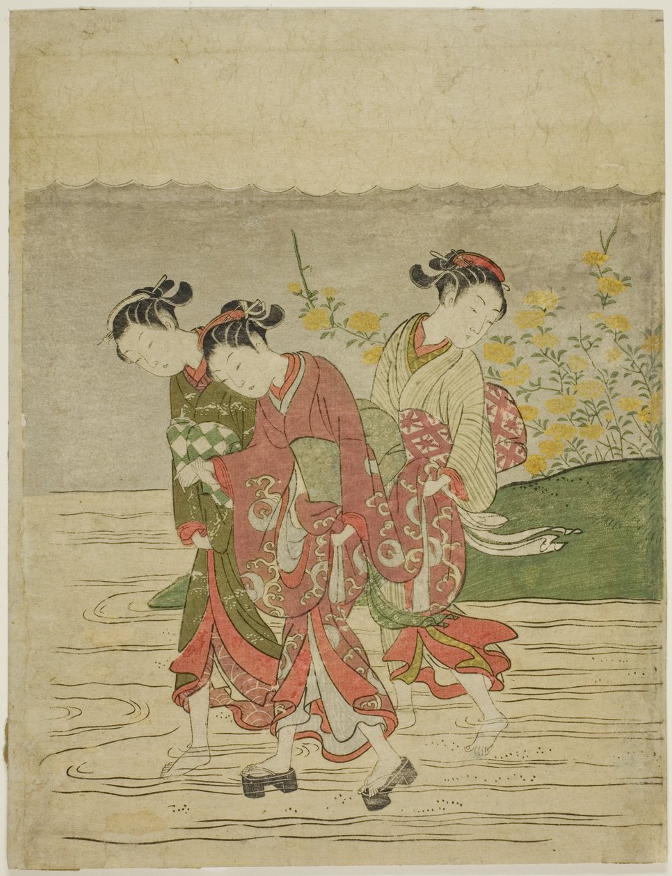 Jewel River v Ide, z nepojmenované série Six Jewel Rivers od Suzuki Harunobu