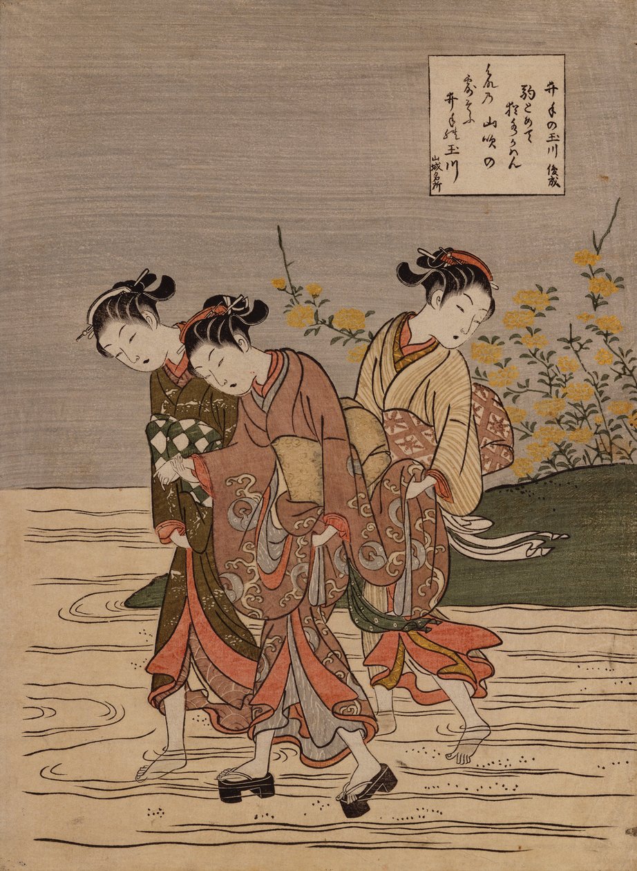 The Jewel River at Ide“, ze série „The Six Jewel Rivers“ od Suzuki Harunobu