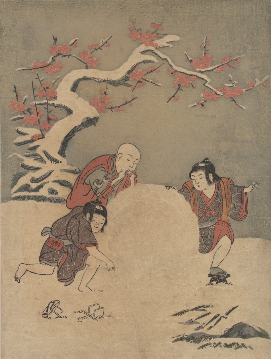 Sněhová koule, 1770., 1770. od Suzuki Harunobu