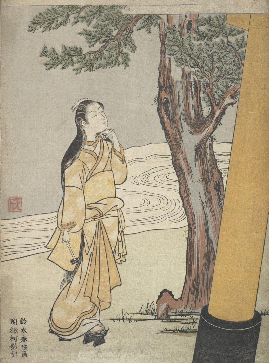 Návštěva svatyně v Hour of the Ox Ushi no toki mairi, 1765., 1765. od Suzuki Harunobu