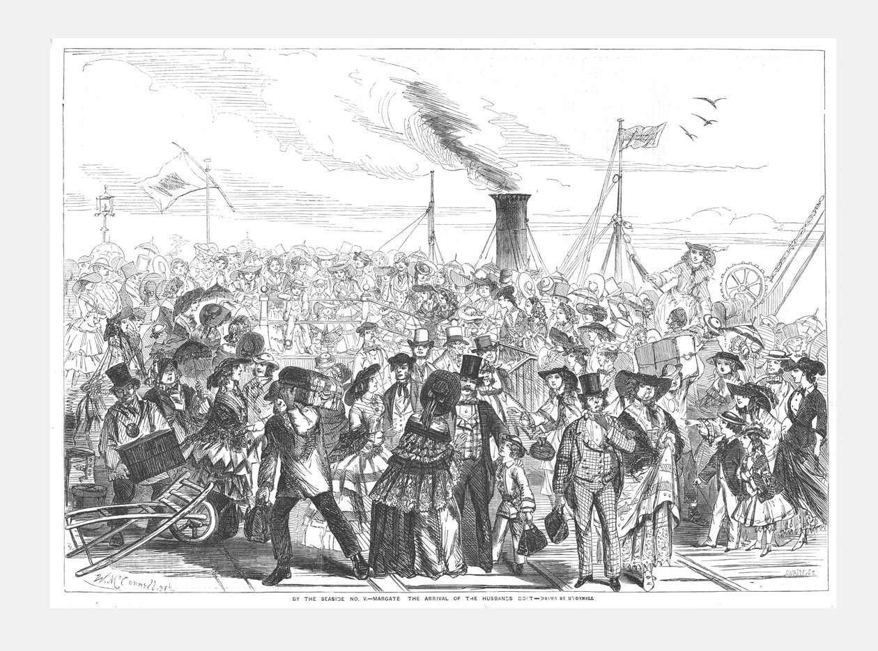 Margate, Příjezd člunu manželů, 1856 od Swain