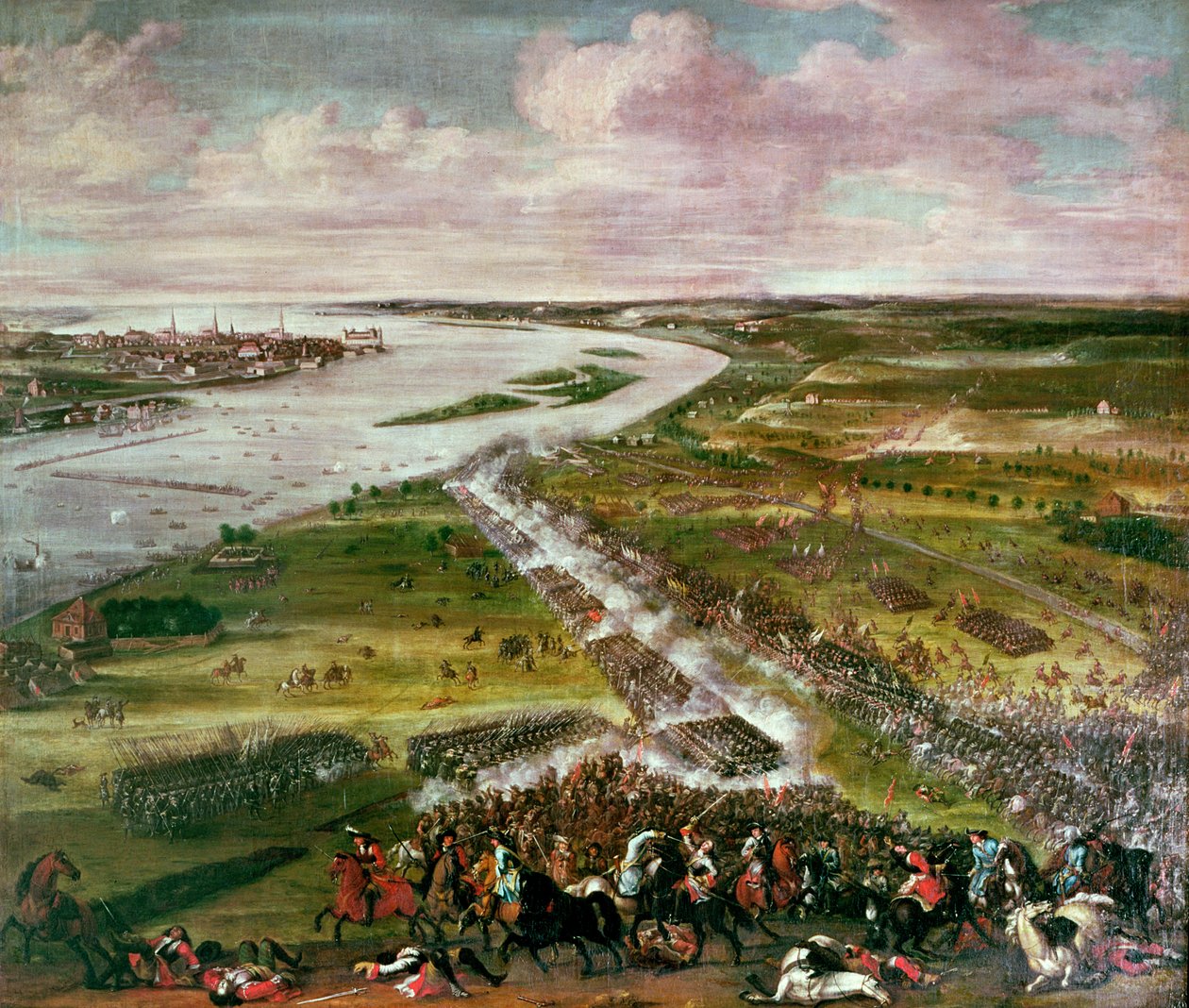 Bitva o přechod přes Dvinu, 1701 od Swedish School