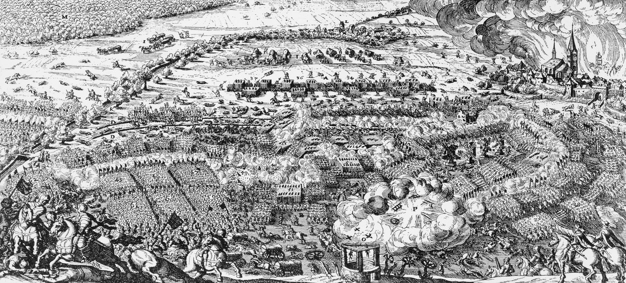 Švédské vítězství v bitvě u Lutzen, 1632 od Swedish School