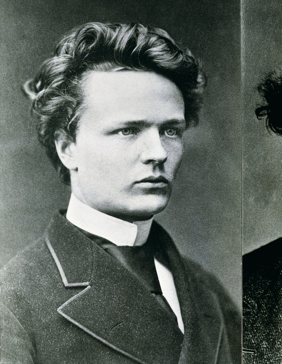 August Strindberg (černobílá fotografie) od Swedish Photographer