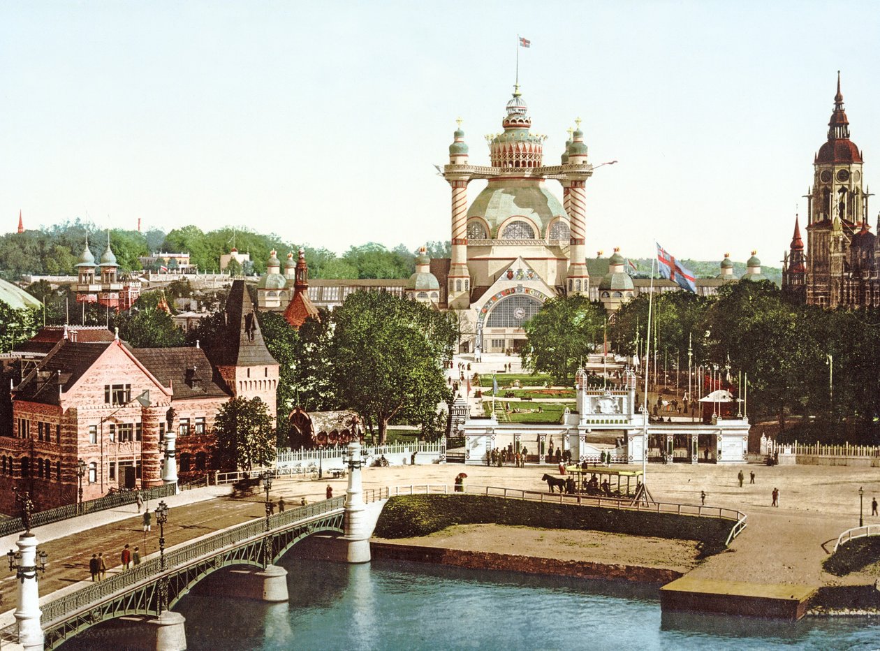 Pohled na ostrov Djurgården ve Stockholmu, 1897 od Swedish Photographer