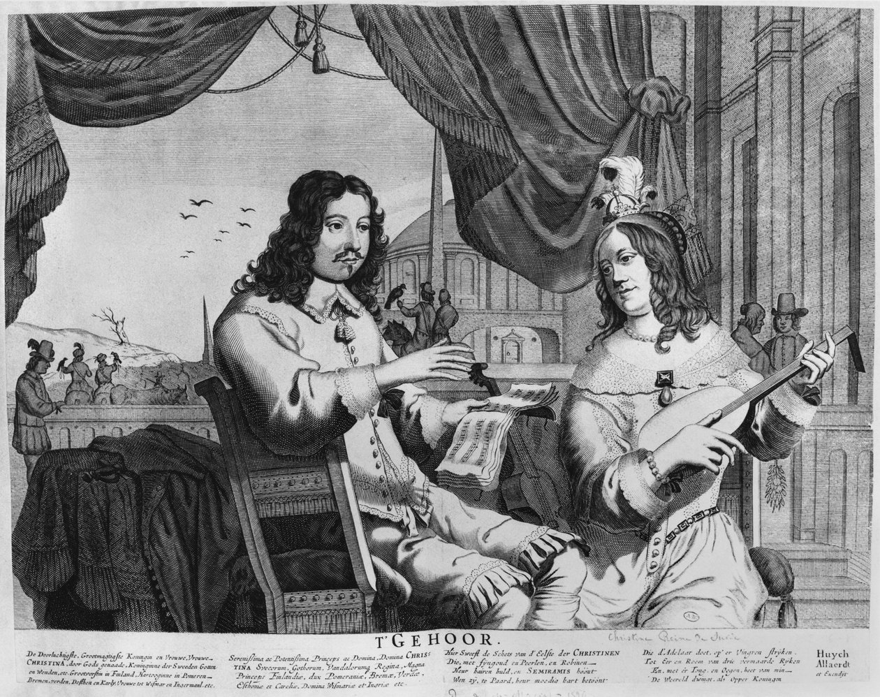 Švédská královna Christina (1626–1689) od Swedish School