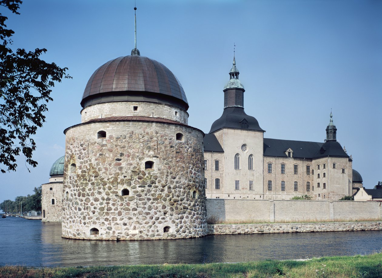 Pohled na hrad Vadstena, postavený v roce 1545 od Swedish School
