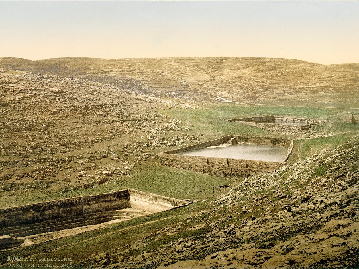 Solomons Pools, cca 1880-1900 (fotochrom) od Swiss Photographer
