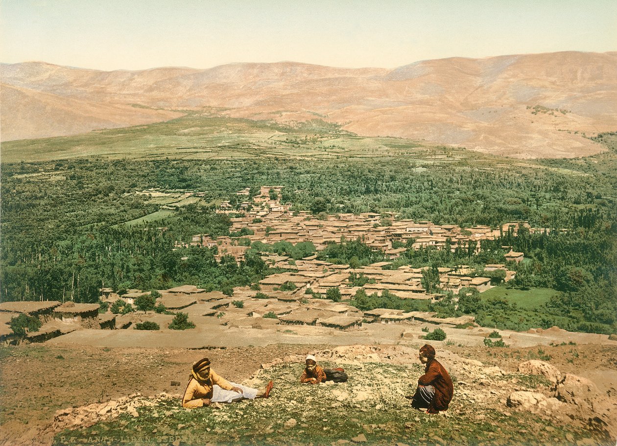 Zebdani v Anti-Libanon, kolem 1880-1900 (fotochrom) od Swiss Photographer