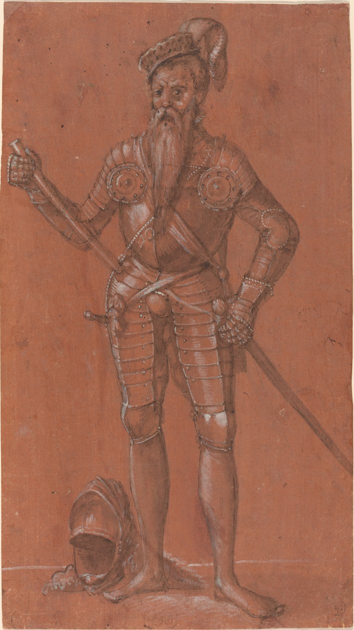 Muž v brnění od Swiss 16th Century