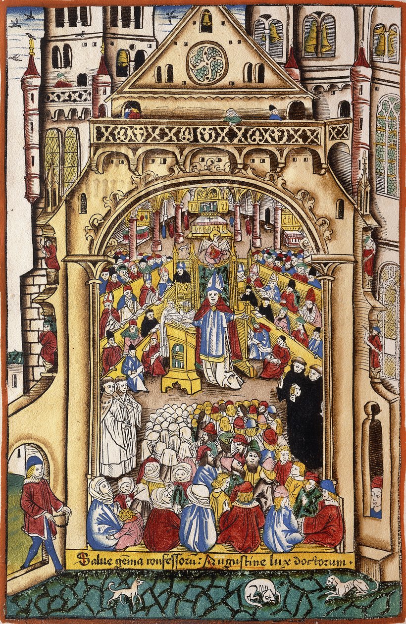 A Sermon by Saint Augustine, c.1494-5 od Swiss School