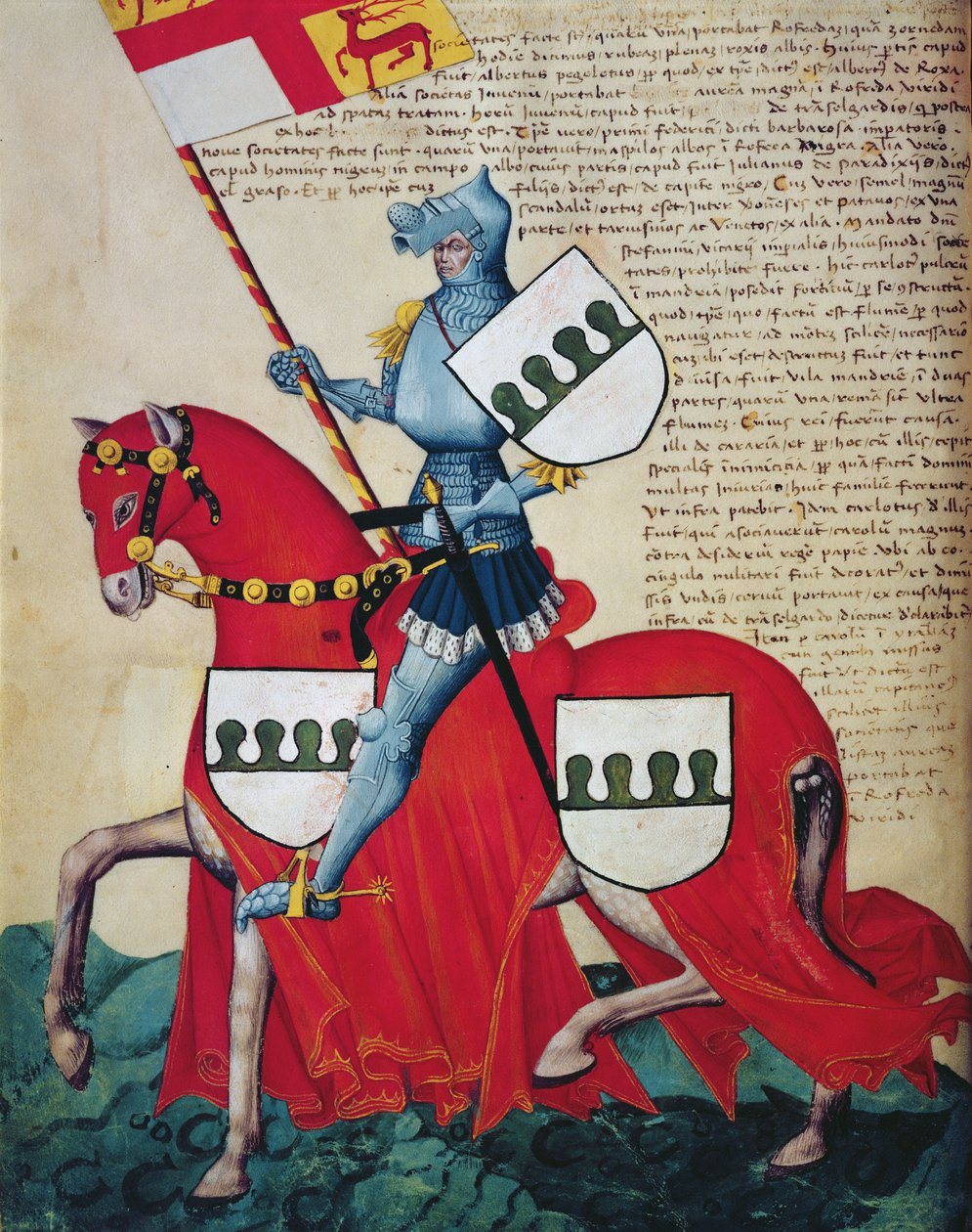 Carlotto Capodilista dei Transelgaldi (tempera na pergamenu) od Swiss School