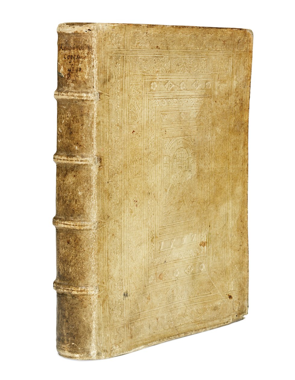 „O revolucích Coelestia“ od Mikuláše Koperníka a „Narratio Prima“ od Mikuláše Koperníka a „De Libris Revolutions“ od Georga Johana Rheticuse, dvě díla v jednom svazku, Basilej od Swiss School