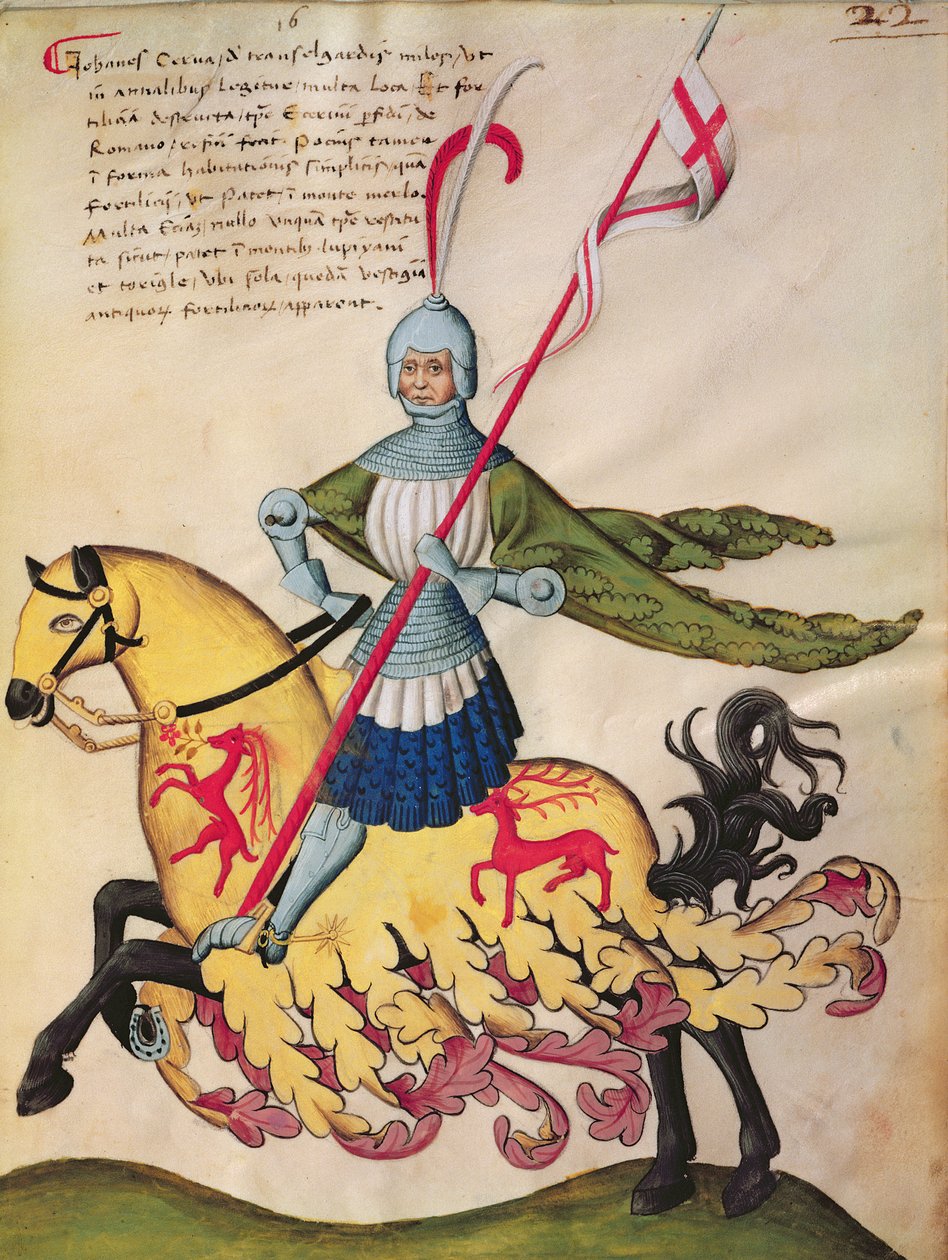Giovanni Cerva dei Transelgardi (tempera na pergamenu) od Swiss School