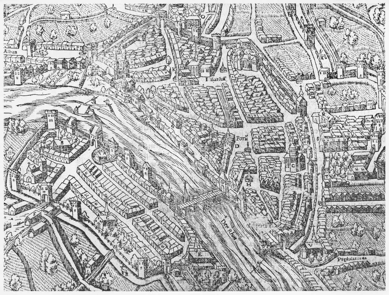 Mapa Basileje od Swiss School