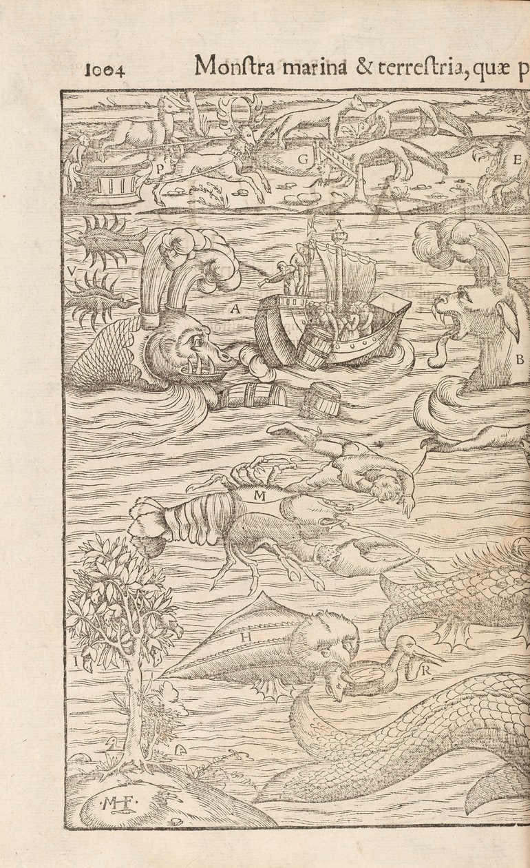 Strana 1004 z Cosmographiae Universalis od Sebastiana Muenstera, Basilej, 1572 od Swiss School