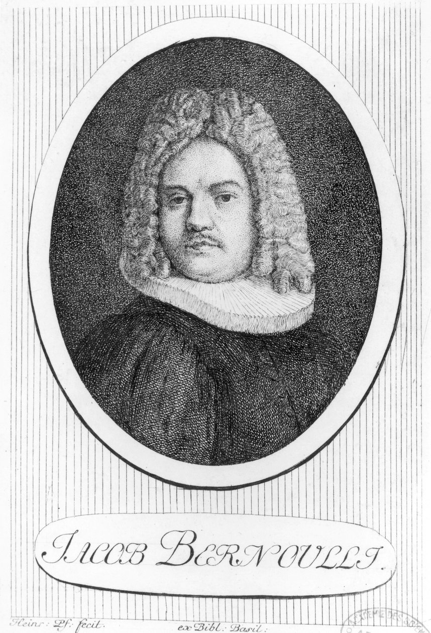 Portrét Jacquese Bernoulliho (1654-1705) od Swiss School