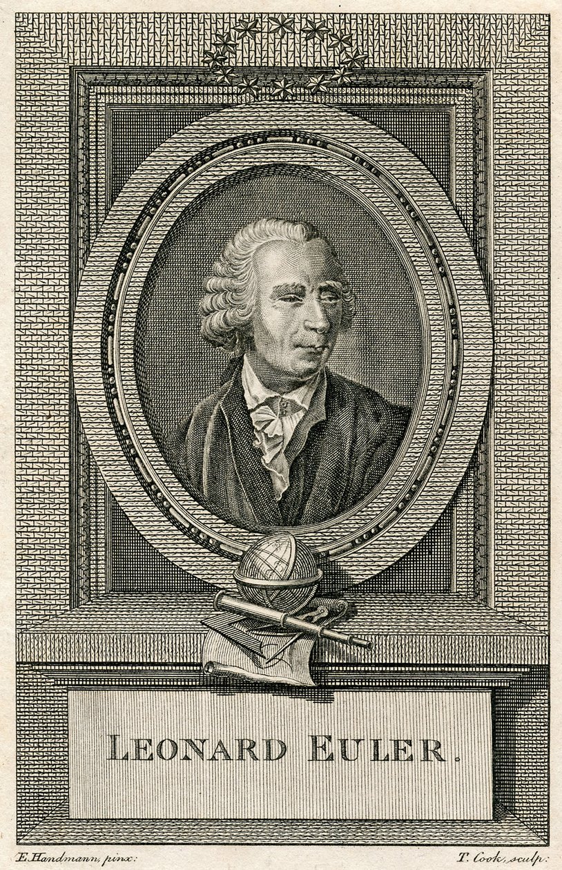 Portrét Leonarda Eulera od Swiss School