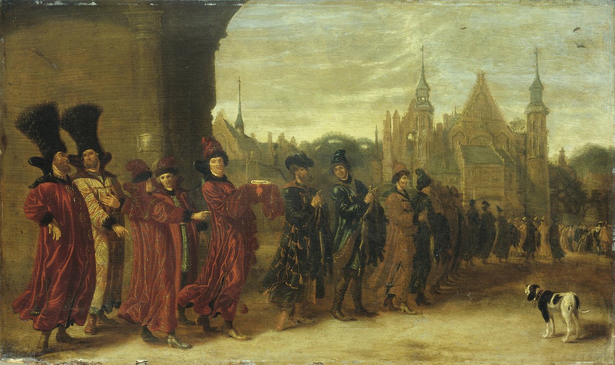 Velvyslanci od cara Pižma v Haagu dne 4. listopadu 1631, 30. léta 17. století od Sybrandt van Beest