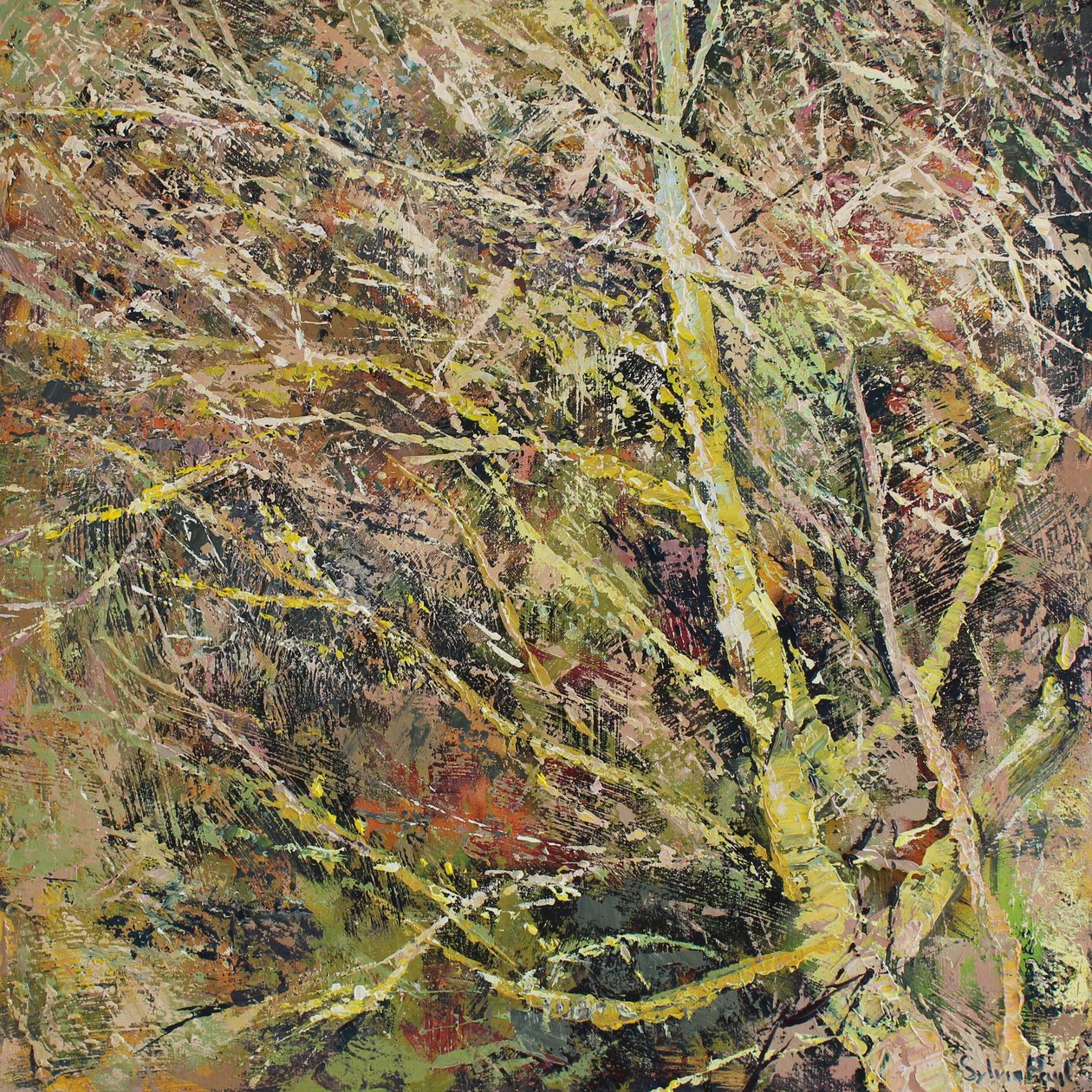 Entwined, 2025 (akryl) od Sylvia Paul
