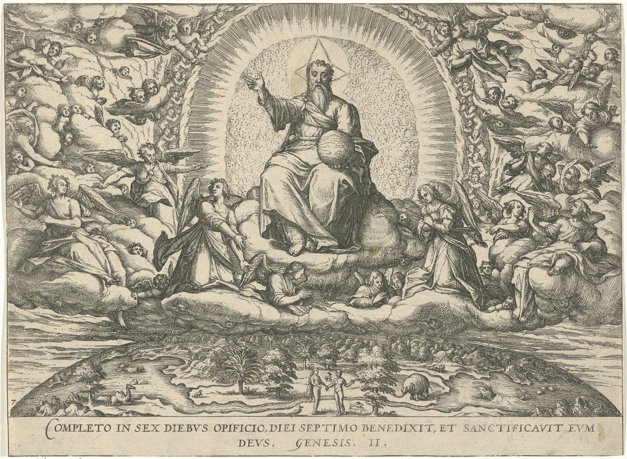 Bůh rez op de zevende dag Obrázky a obrázky knih (název série) od Symon Novelanus (attributed to)