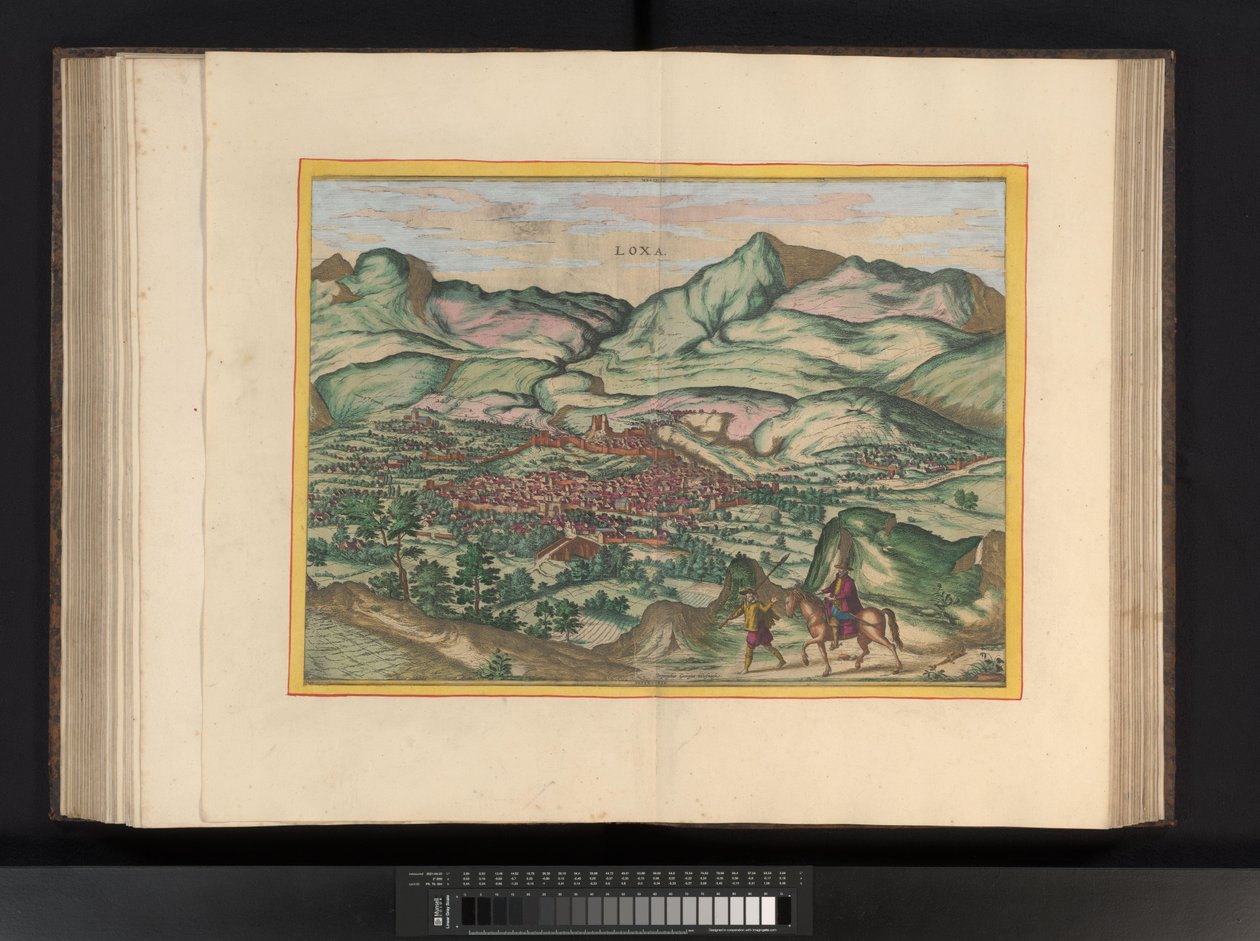 Pohled na město Málaga Málaga (název na objektu) od Symon Novelanus (possibly)