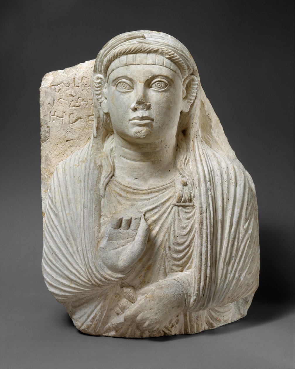 Pohřební reliéf, cca 50–150 n. l. (vápenec) od Syrian