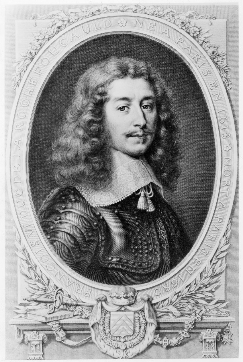 Portrét vévody de la Rochefoucauld od T. Goutiere