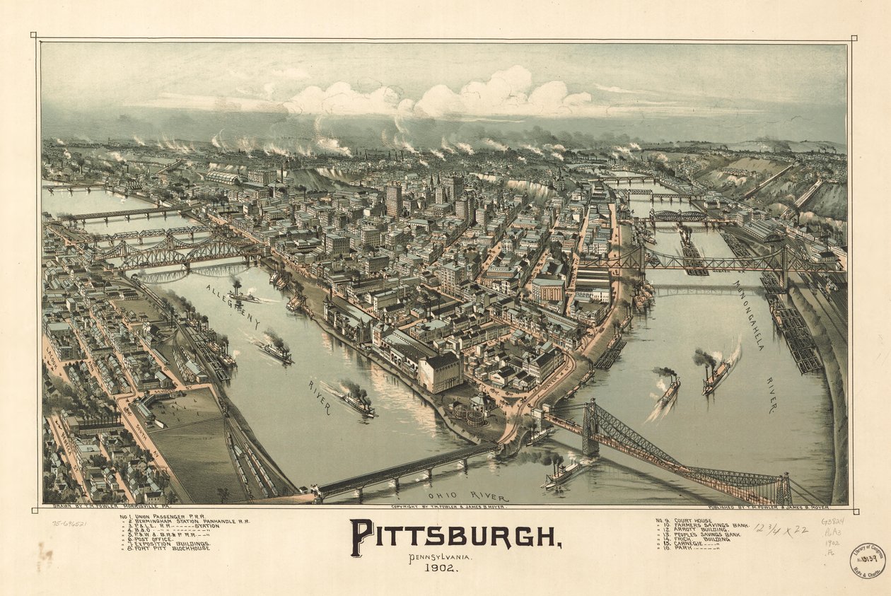 Pittsburgh, Pensylvánie od T. M. Fowler