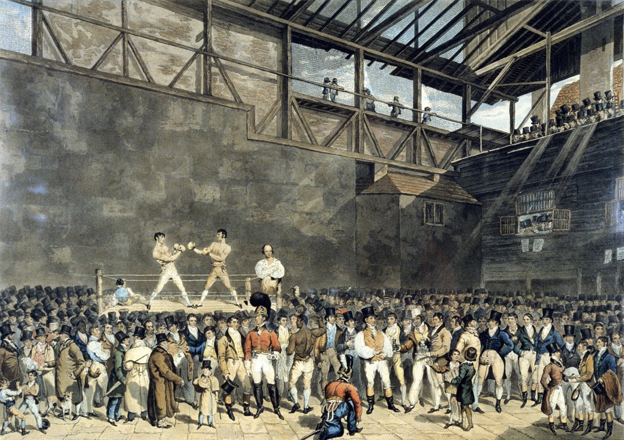 Interiér Fives Court, vyrytý Charles Turner od T. (after) Blake