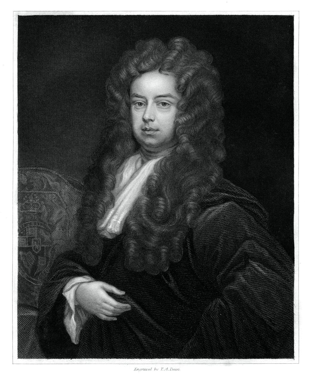 John Somers, 1. baron Somers, lord vysoký kancléř Anglie, 1833. od T. A. Dean