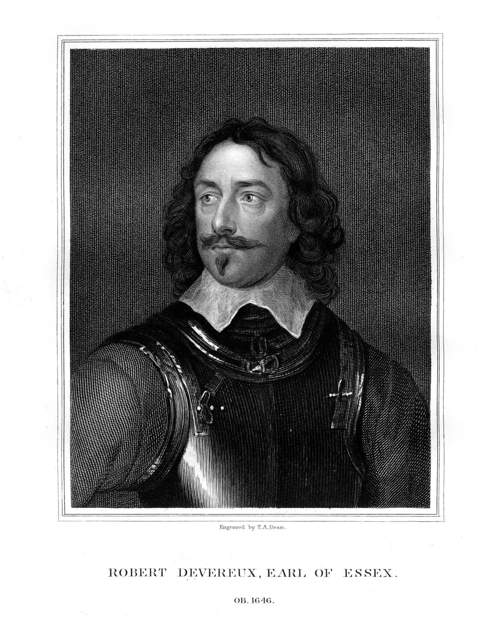 Robert Devereux, 3. hrabě z Essexu, 1827. od T. A. Dean