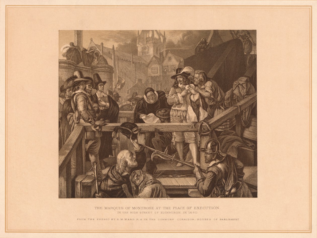 „Marquis of Montrose na místě popravy“, 1650 1878 od T Bauer