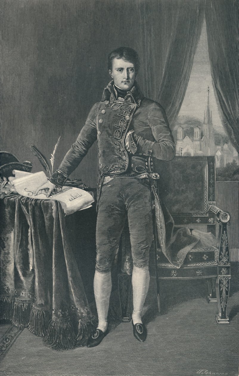 Napoleon Bonaparte, první konzul, 1803-1804, 1896 od T. Johnson